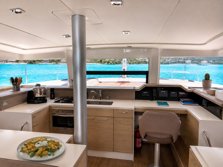 Zephyr's galley, facing the sea