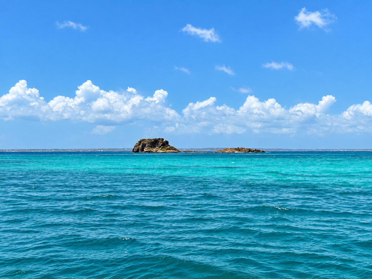 Créole Rock, a nature reserve off Grand-Case