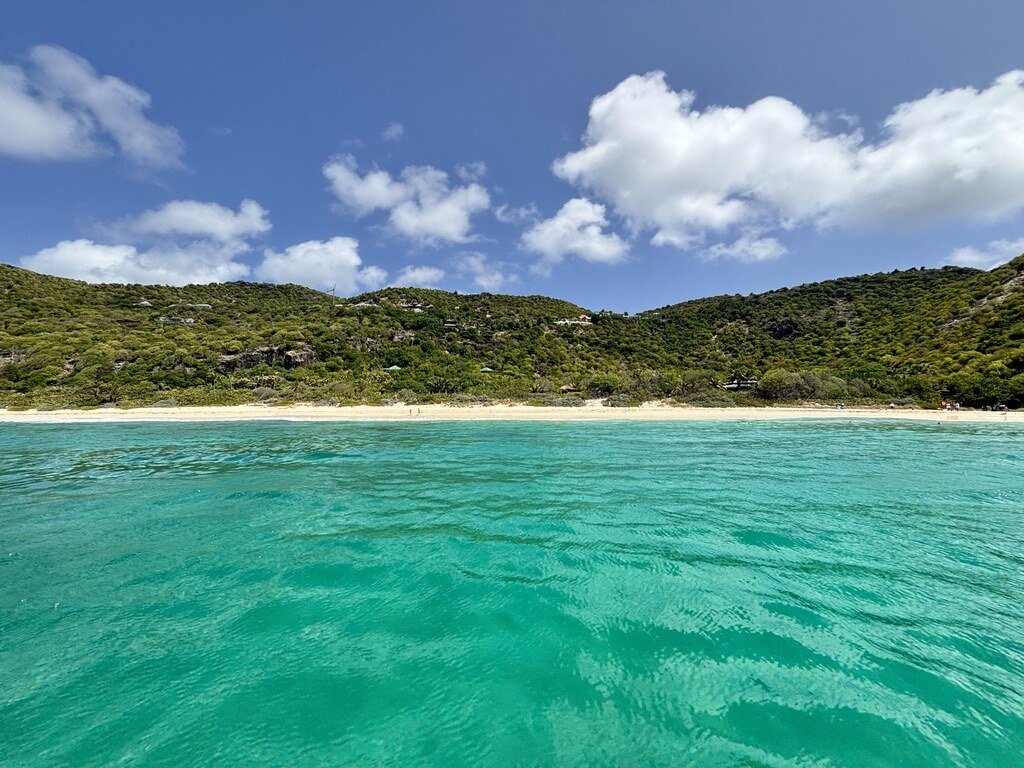 Salines beach on Saint Barthélemy, long and undeveloped