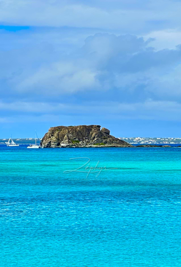 Le Rocher Créole, site de snorkeling au large de Grand-Case